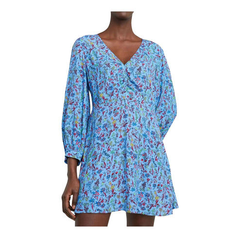 Abito Donna corto con fantasia floreale Azzurro Tommy Hilfiger- Francavilla Moda